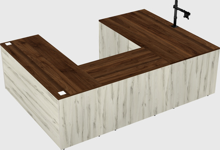 U-shaped desk