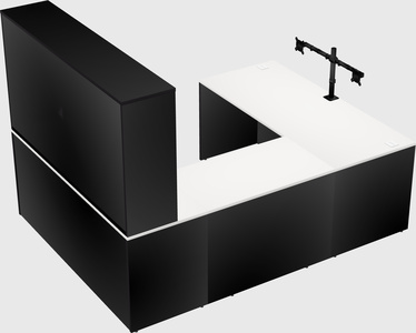 U-shaped desk