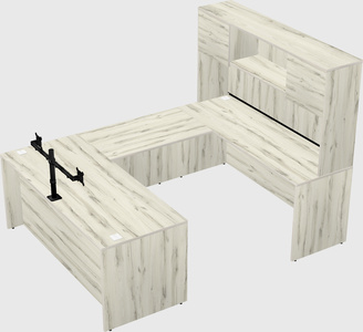 U-shaped desk