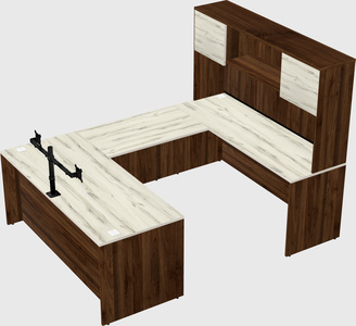 U-shaped desk
