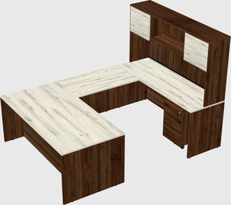 U-shaped desk