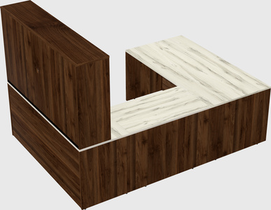 U-shaped desk