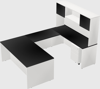 U-shaped desk