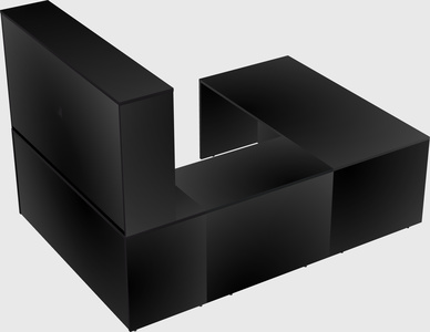 U-shaped desk