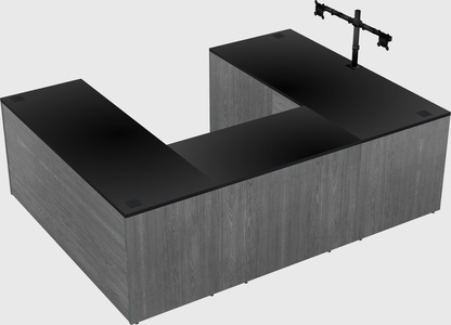 U-shaped desk