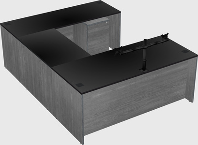U-shaped desk