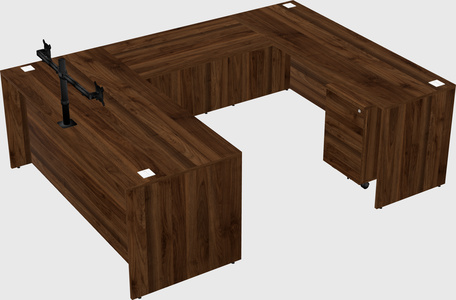U-shaped desk