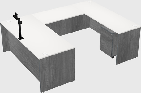 U-shaped desk