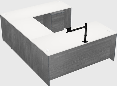 U-shaped desk