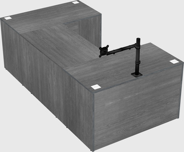 U-shaped desk