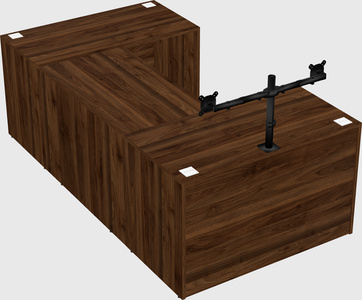 U-shaped desk