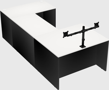 U-shaped desk