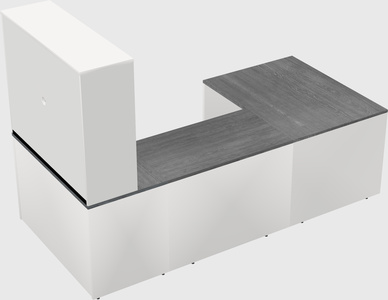 U-shaped desk