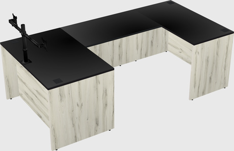 U-shaped desk