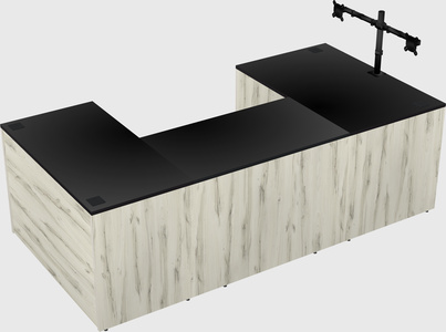 U-shaped desk