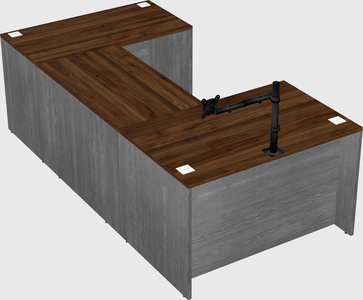 U-shaped desk