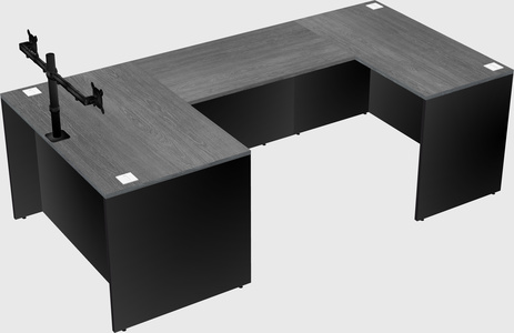 U-shaped desk