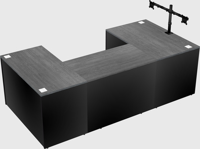 U-shaped desk