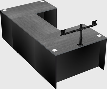 U-shaped desk