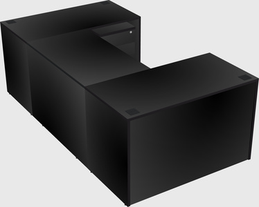 U-shaped desk
