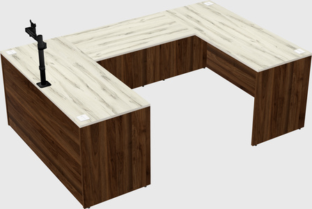 U-shaped desk