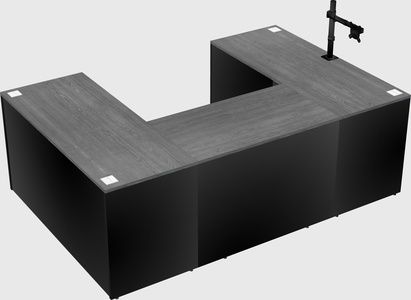 U-shaped desk