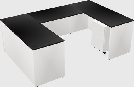 U-shaped desk