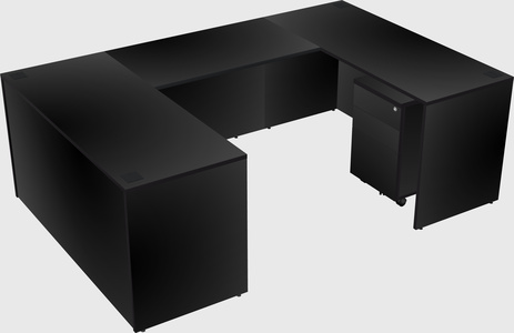 U-shaped desk