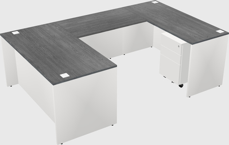 U-shaped desk