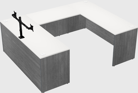 U-shaped desk