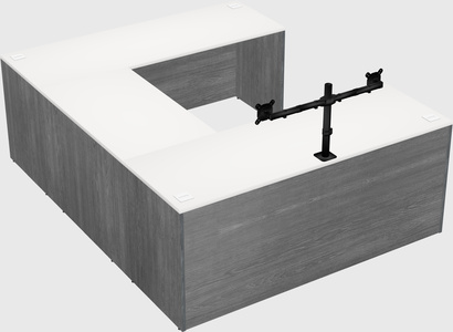 U-shaped desk