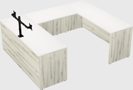 U-shaped desk