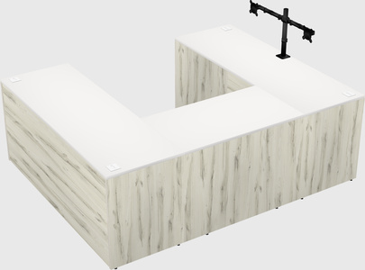 U-shaped desk