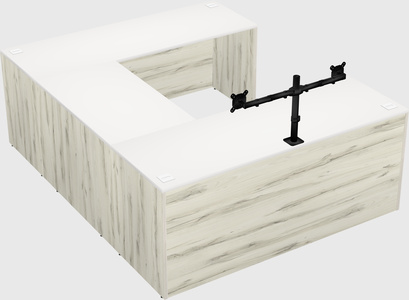 U-shaped desk