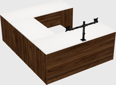 U-shaped desk