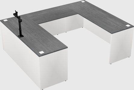 U-shaped desk