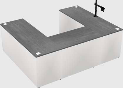 U-shaped desk