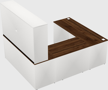U-shaped desk