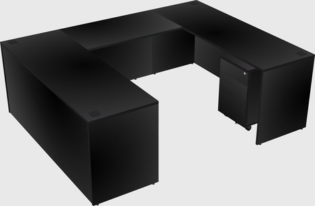 U-shaped desk