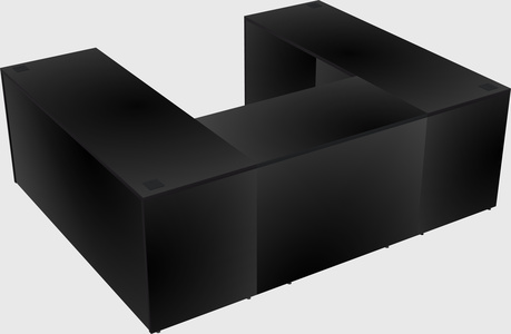 U-shaped desk