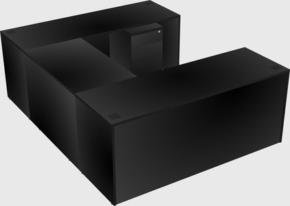 U-shaped desk