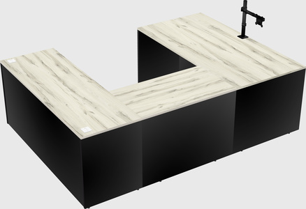 U-shaped desk