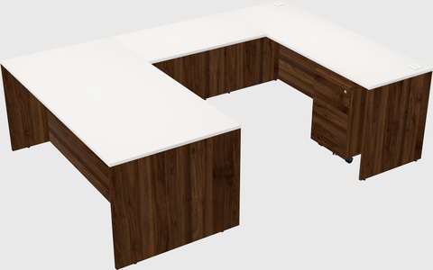 U-shaped desk