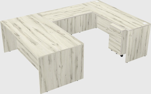 U-shaped desk
