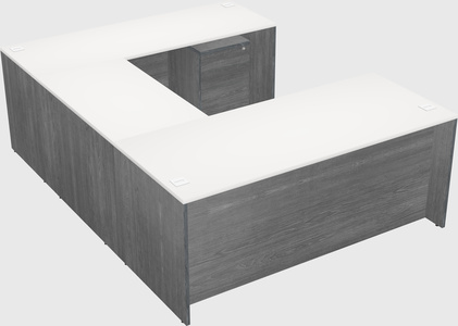 U-shaped desk