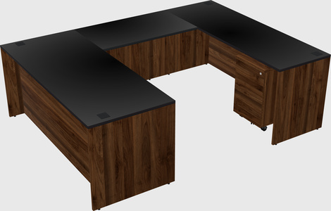 U-shaped desk