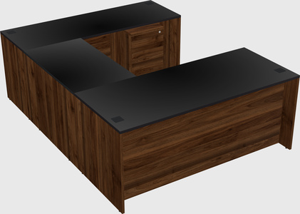 U-shaped desk