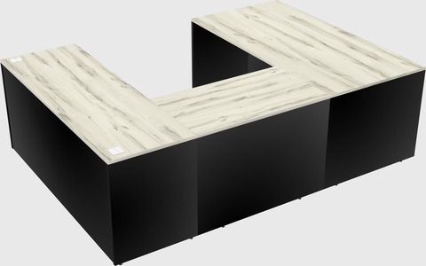 U-shaped desk