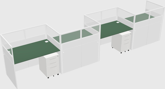 Rectangular cubicles