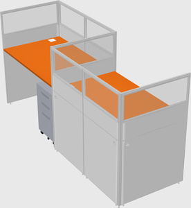 Rectangular cubicles